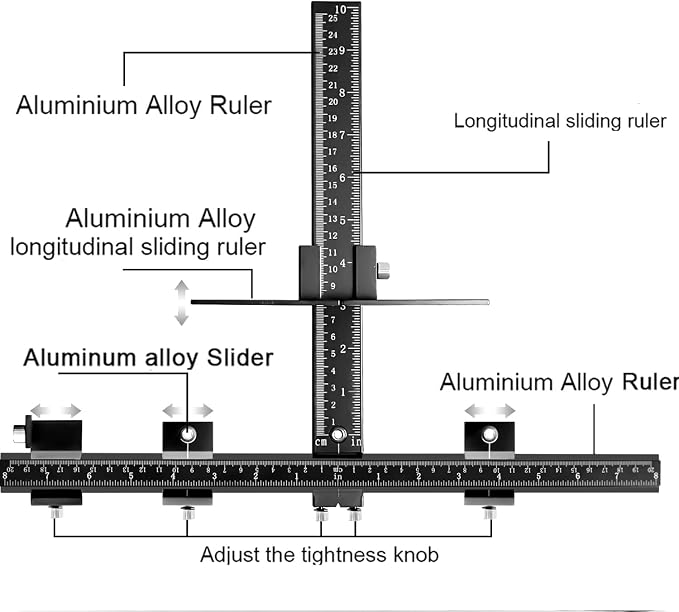 King&Charles Aluminum Cabinet Hardware Jig&Auto Center Punch | Avoid Jitter
