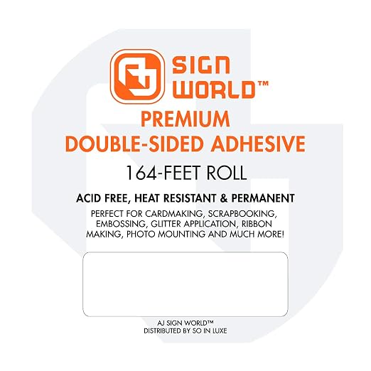 Best 1 1/2" Ultra-Thin Permanent Double-Sided Tape