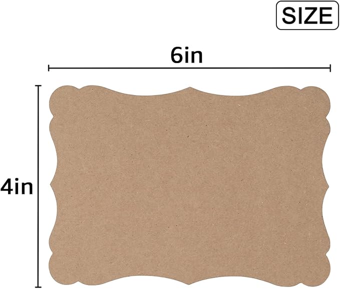 50 Pack Blank Kraft Greeting Cards, Kraft Color, 4x6IN | Thick Cardstock Paper