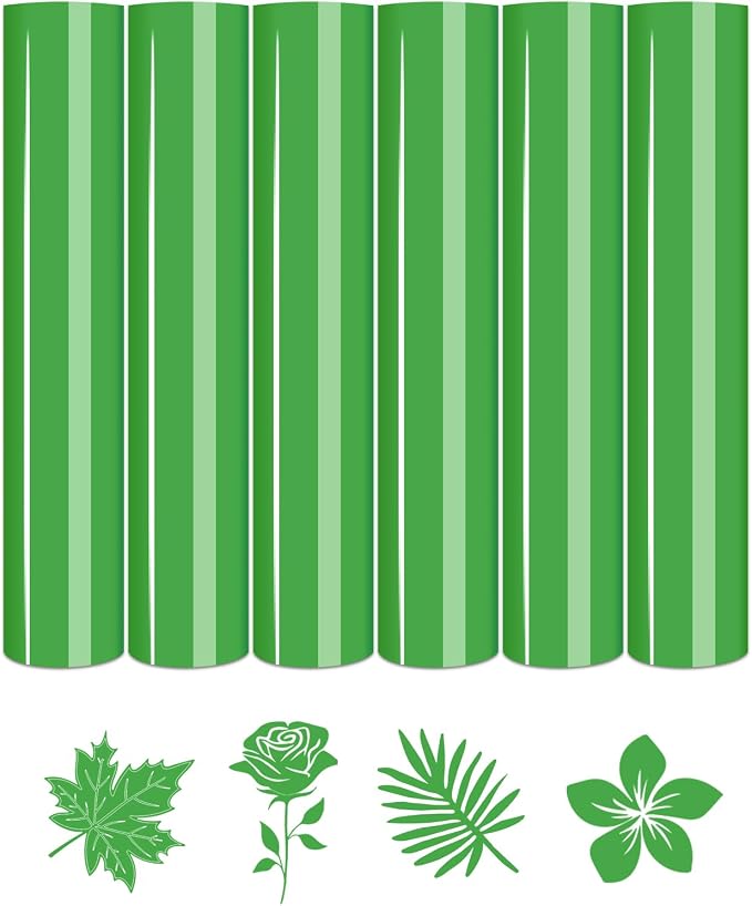 Tintnut Medium Green Heat Transfer Vinyl, easy cut & weed, stretch washable