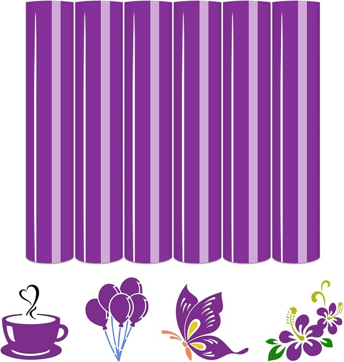 Tintnut Hyacinth Violet Heat Transfer Vinyl, easy cut & weed, stretch washable