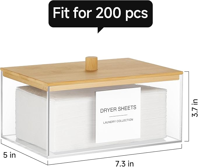 TIPGO Acrylic Dryer Sheet Holder