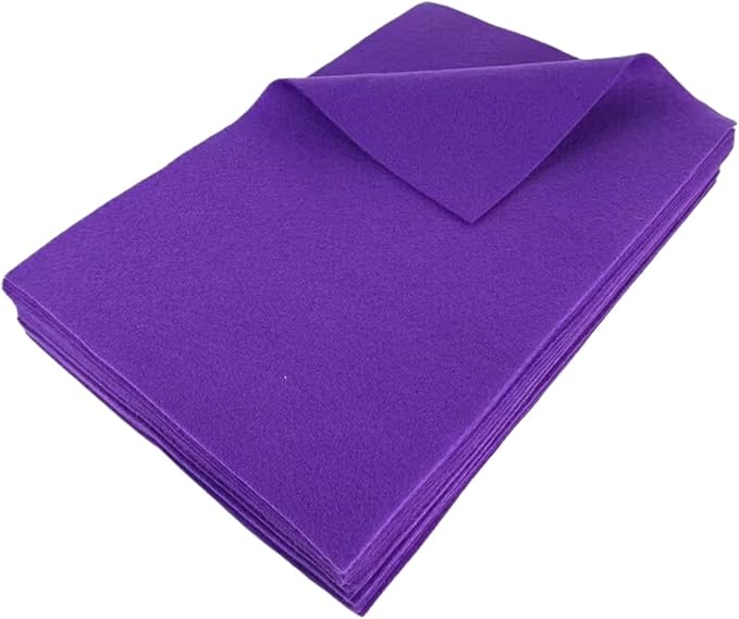 Jtnohx Color Felt, Soft Felt Sheets, 1.4mm Thick 8"x12" Handicraft Felt Fabrics