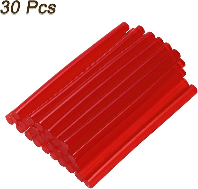 uxcell 30pcs 7mm x 100mm Mini Hot Glue Sticks
