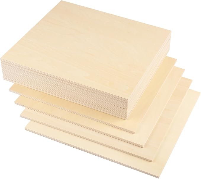 18 PCS 12 Inch Square Basswood Board, Thickness 1/4 Inch, Basswood Sheets