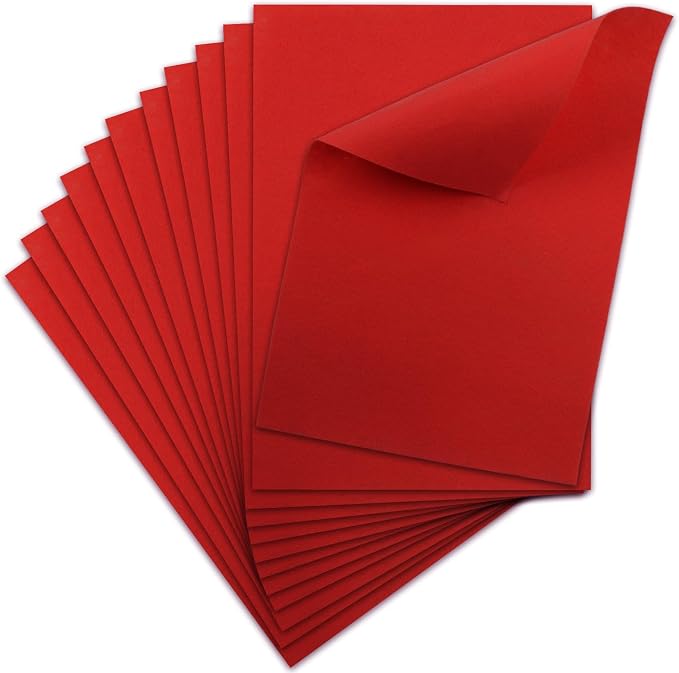 12 Pcs Felt Sheets, 7x11 Inch Stiff Felt