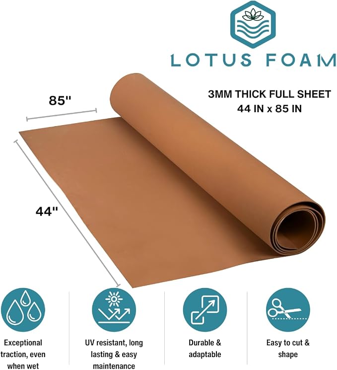 LotusFoam EVA Foam Sheet 3mm – 44"x 85" Craft Foam