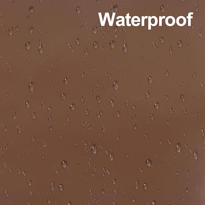 Luomorgo Brown Permanent Vinyl Roll 12" x 5FT | Glossy, Waterproof Adhesive