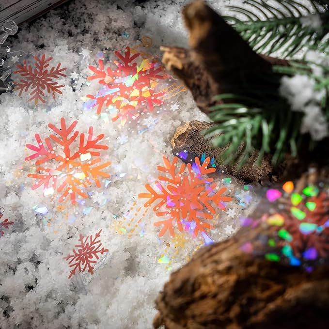 Yoksas 120 Pieces Fantasy Snowflake Stickers