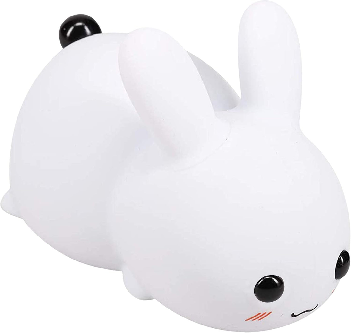 QANYI Kawaii Bunny Night Lights for Kids, 7 Color Light Silicone for Baby Nursery, Portable USB Rechargeable Bedside Lamp for Toddler's Room, Bunny Decor Kawaii Easter Gifts for Child and Teen Girls