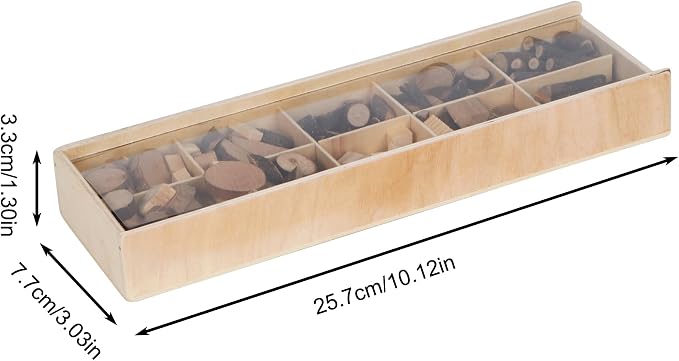 Candywood Wooden Unfinished Craft Kits Toy, Unfinished Natural Wood Slices
