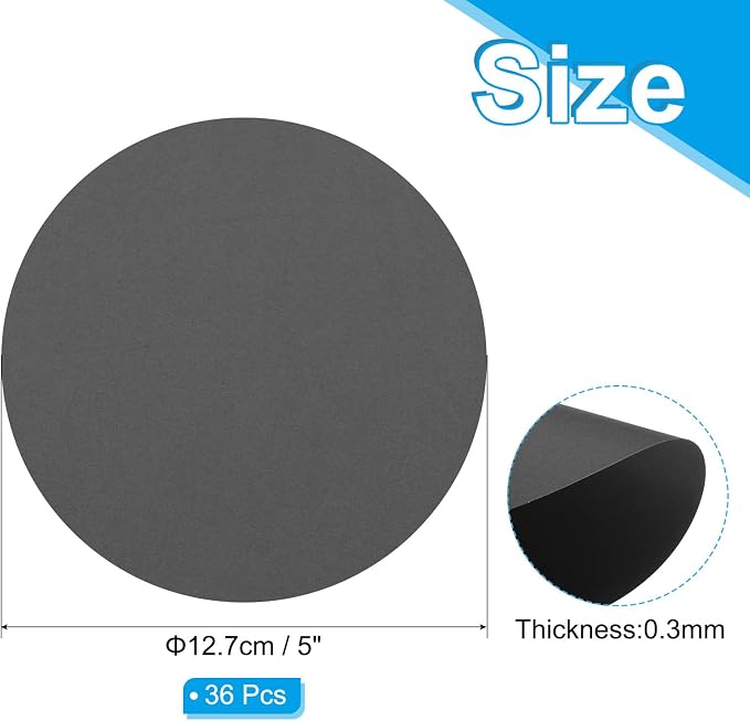 PATIKIL 5inch Circle Card Stock