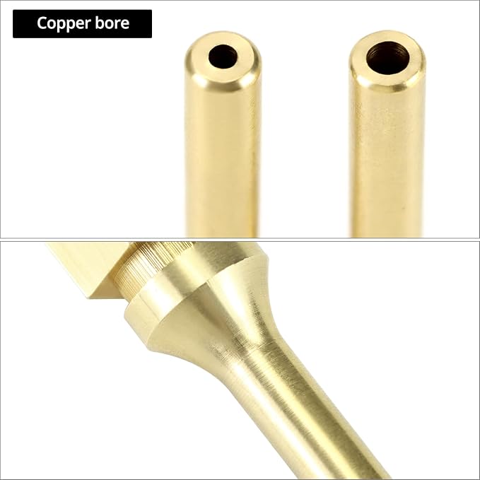 QWORK 4Pcs Pure Copper Glue Gun Nozzle Set