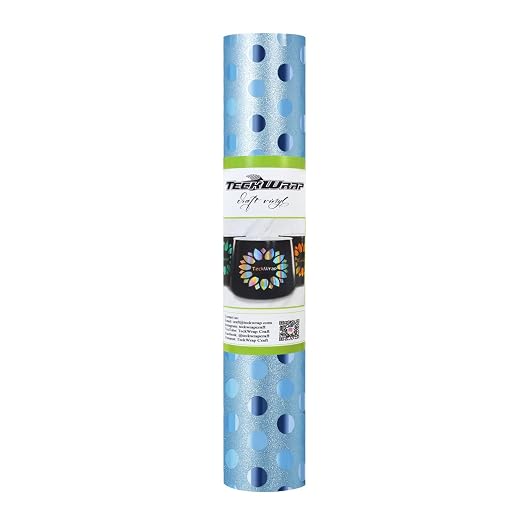 TECKWRAP Spot Glitter Vinyl Adhesive Craft Vinyl