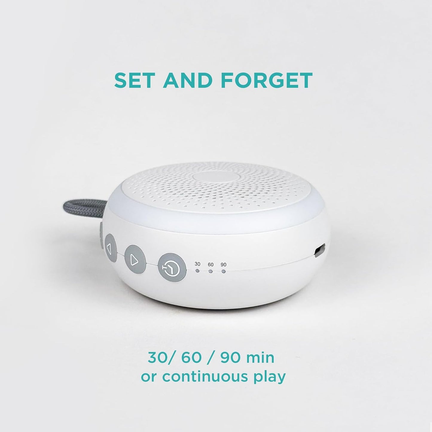 LittleHippo White Noise Machine | Portable Sound Machine for Babies, Kids, Adults | Sleep Soother | 19 Soothing Sounds | Long Battery Life | Travel, Registry, Baby Shower, Gift