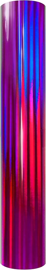 VViViD DECO65 Gloss Holographic Chrome Purple Permanent Adhesive Craft Vinyl