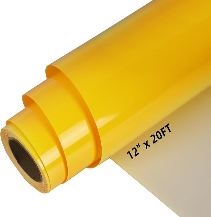 guangyintong Yellow Puff Heat Transfer Vinyl HTV Rolls