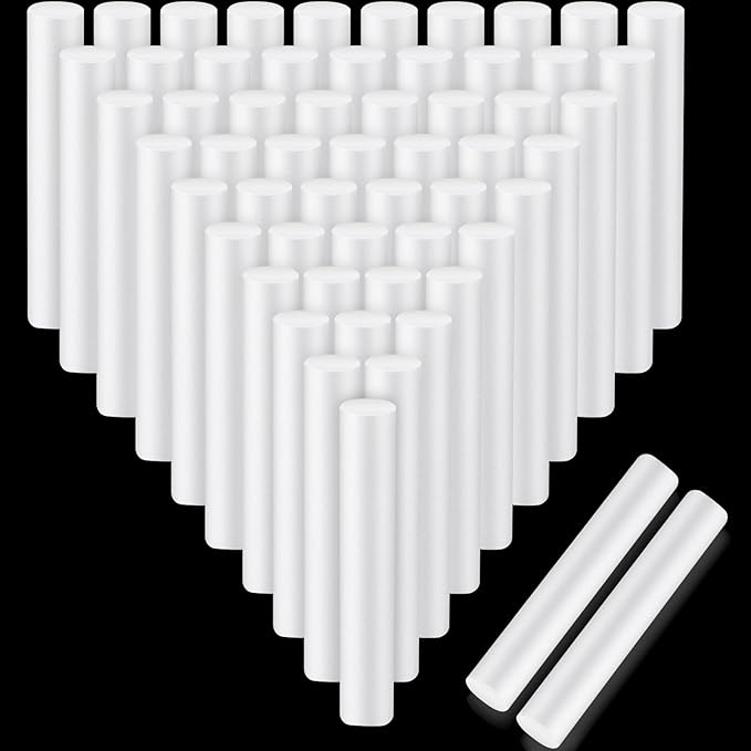 Fabbay 60 Pieces 6 Inch White Foam Cylinders