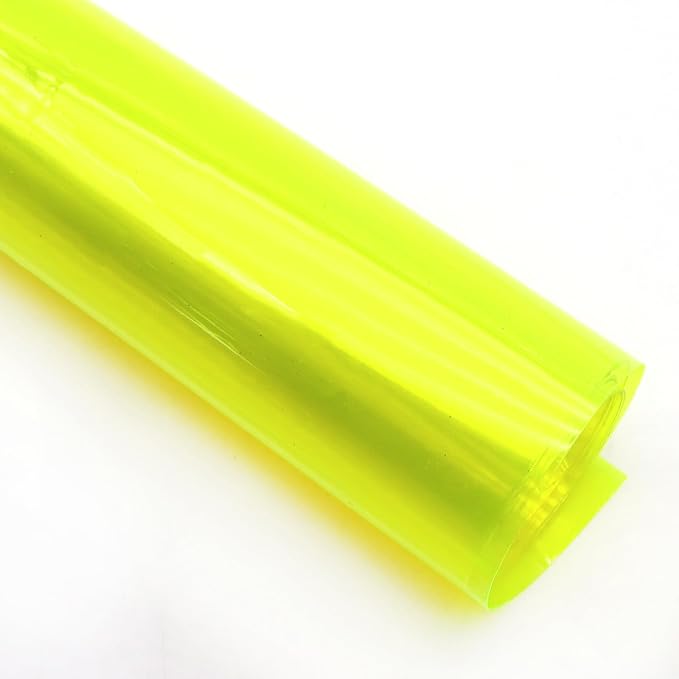 David accessories Transparent PVC Holographic Vinyl Sheets 1 Roll 11.8''x47''
