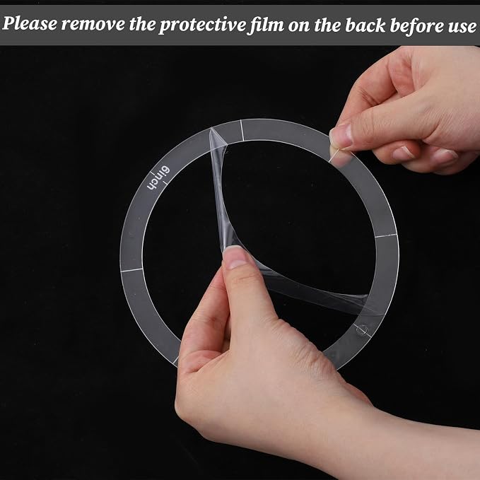 6 PCS Clear Acrylic Circle Template Set 1/2/3/4/5/6 Inch Quilting Templates