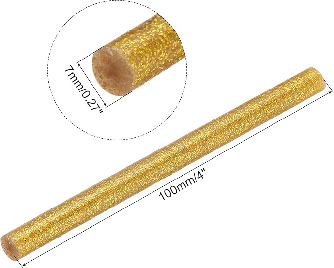 uxcell 20pcs Hot Glue Sticks for Glue Gun 7mm/0.28-inch x 4-inch Mini Hot Melt