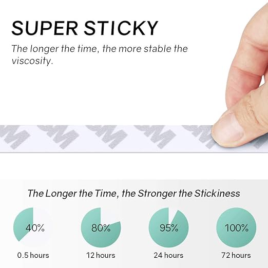 Double Sided Tape Heavy Duty, Super Strong Adhesive, 164ft x 0.39in, 1 Pack |