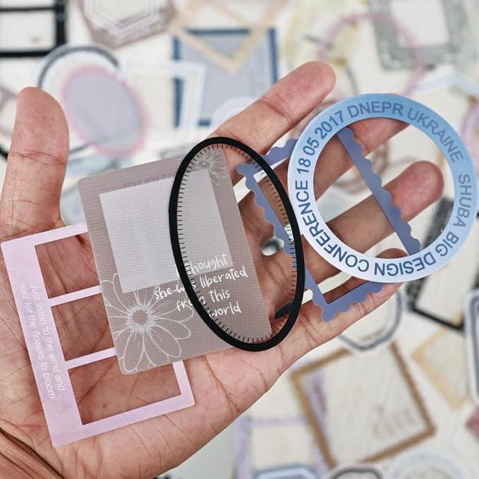 120Pcs PET Decorative Frames Stickers