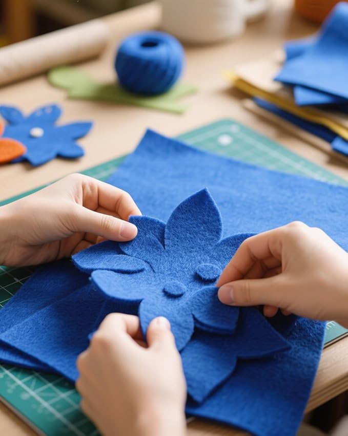 Blue Stiff Felt Sheets for Craftes
