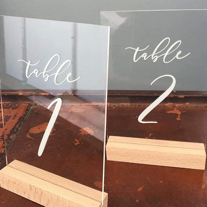 10 Pack Clear Blank Acrylic Sign