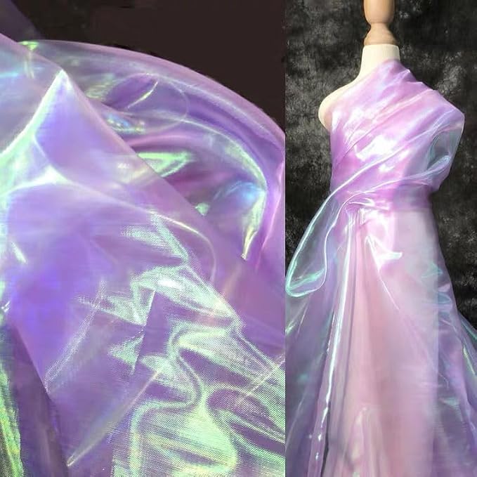 Light Purple Iridescent Organza Fabric