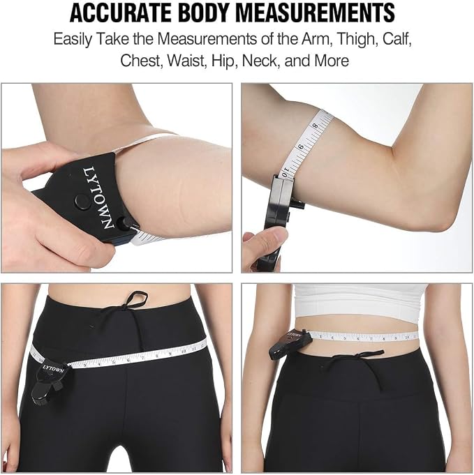 Automatic Telescopic Tape Measure, Body Measure Tape 60 inch, Self-Tightening
