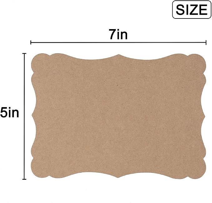 50 Pack Blank Kraft Greeting Cards, Kraft Color, 5x7IN | Thick Cardstock Paper