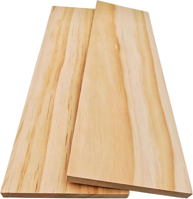 2PCS Rectangle Wood Boards Unfinished Wood Blocks