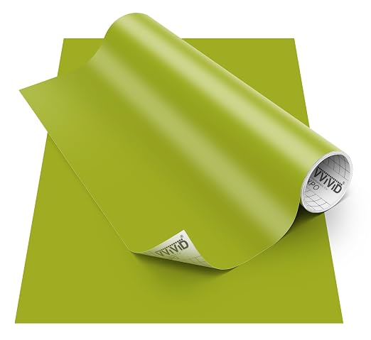 VViViD DECO65 Matte Pastel Olive Permanent Adhesive Craft Vinyl