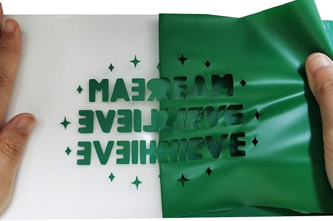 guangyintong Heat Transfer Vinyl Green HTV Rolls, Glossy Surface HTV Vinyl
