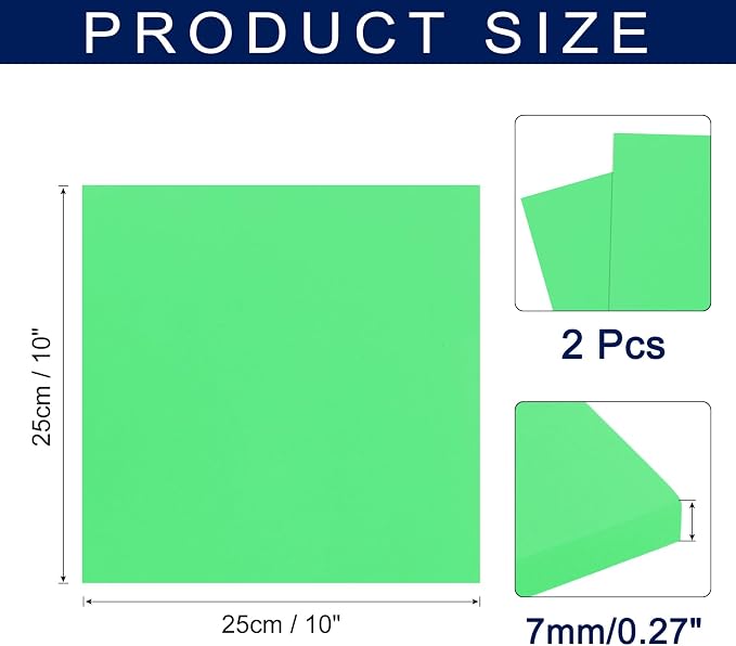 MECCANIXITY Foam Sheets Crafts 10x10 Inch 7mm EVA Craft Foam Paper Foam Sheets