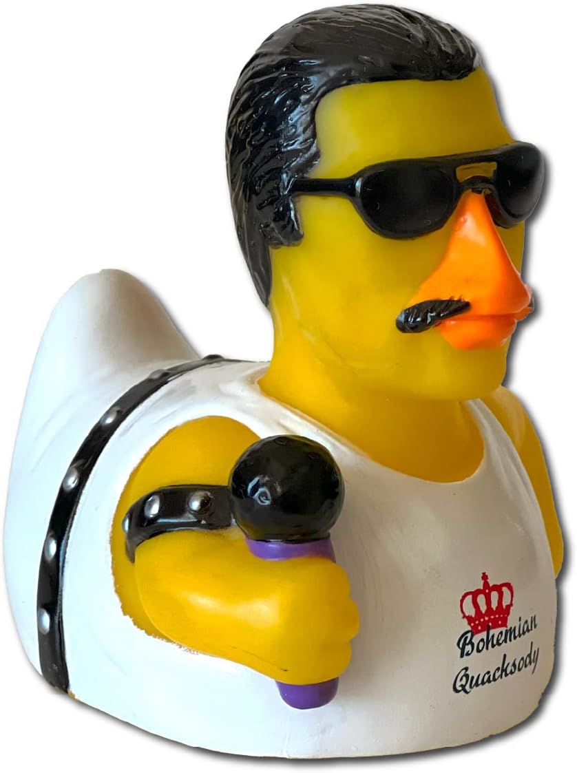 CelebriDucks - Bohemian Quacksody - Floating Rubber Ducks - Collectible Bath Toys Gift for Kids & Adults of All Ages