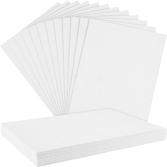 NEBURORA 12 Pcs 2mm Thick Stiff Felt Sheets