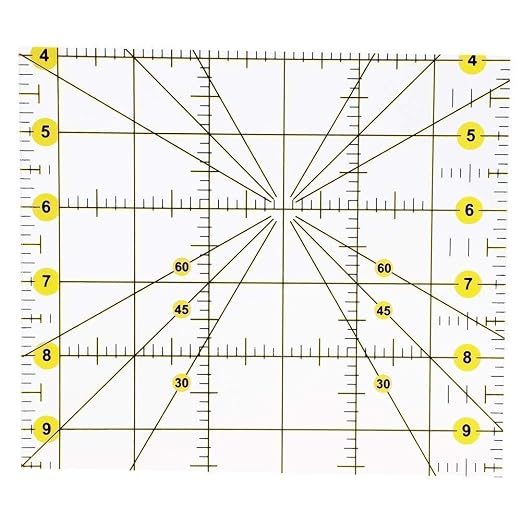 Acrylic Quilting Ruler 6.5" x 12" Fabric Cutting Ruler