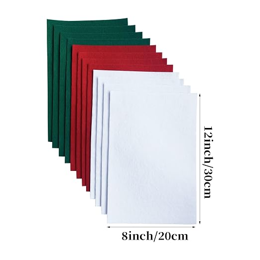 Jtnohx Self Adhesive Felt Sheets, 12 Pieces Felt Fabric