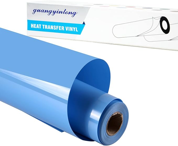 guangyintong Sky Blue Heat Transfer Vinyl HTV Rolls
