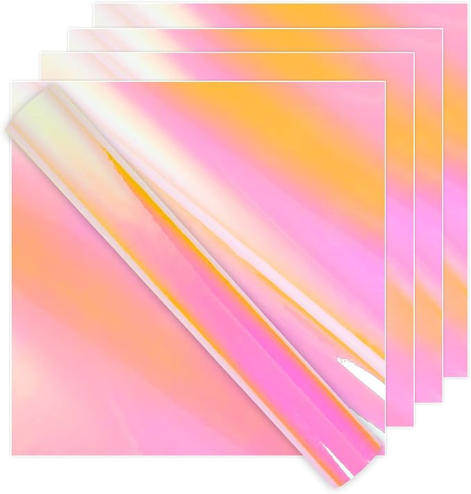 IModeur Holographic Vinyl -Opal Pink Permanent Holographic Vinyl Bundle