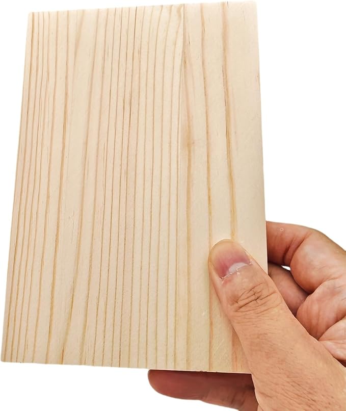 8PCS Rectangle Wood Boards Unfinished Wood Blocks