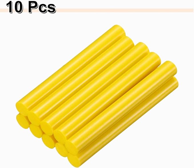 HARFINGTON 10pcs Hot Glue Sticks 0.43" Dia x 3.94" Long EVA Mini Hot Melt