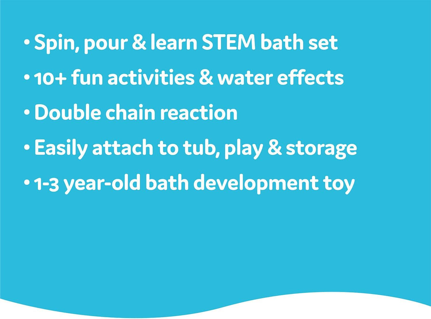 Yookidoo Baby Toddler Bath Toy (Ages 1-3) Spinning Gears & Rotating Googly Eyes - Mold Free Suction Cups Attach to Any Bath Tub or Shower - Spin N Sprinkle Water Lab - Great for Boys, Girls, & Kids