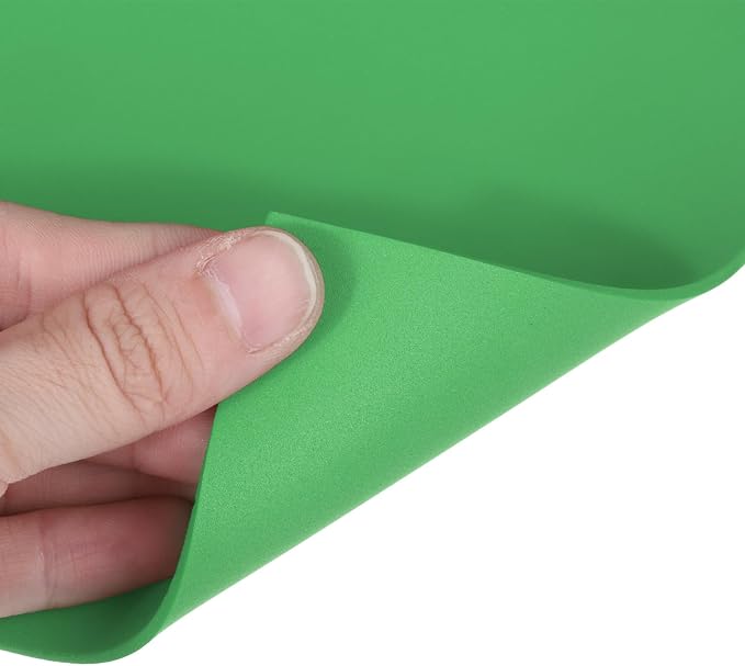 MECCANIXITY EVA Foam Sheets Bright Green 35.4 Inch x 19.7 Inch 2mm Thick Crafts