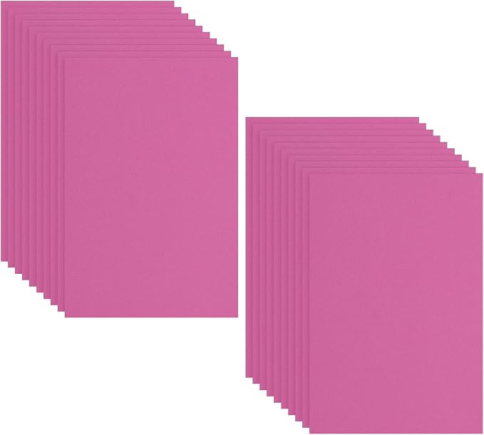 PATIKIL 20 Pack EVA Foam Sheets, Rose Red