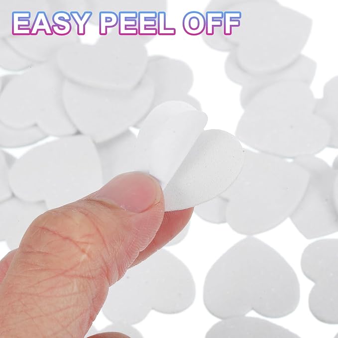 MECCANIXITY 60Pcs Glitter Foam Stickers 1 Inch Self-Adhesive Sparkly