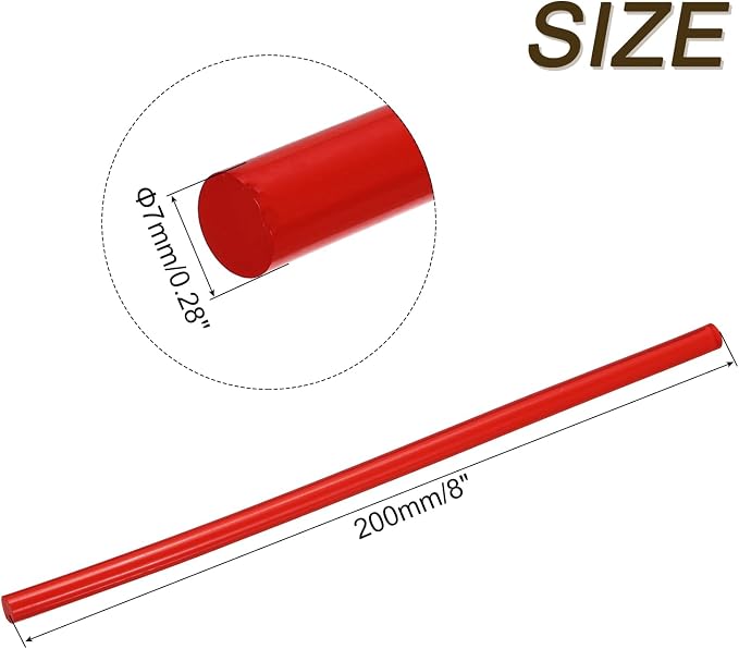 uxcell 30pcs 7mm x 200mm Mini Hot Glue Sticks