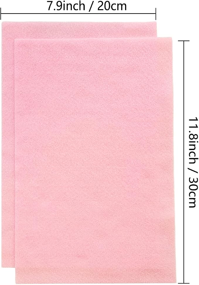 Jtnohx Color Felt, Soft Felt Sheets, 1.4mm Thick 8"x12" Handicraft Felt Fabrics